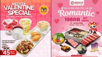 Promo Valentine Makan Romantis Berdua: KFC, Haidilao, Solaria, dan Banyak Lagi!