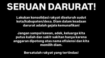 BEM SI Bakal Lakukan Konsolidasi di Kantor ICW, Tolak Efisiensi Anggaran Pendidikan Era Prabowo!