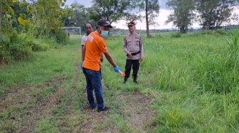 Diduga Keletihan, Kakek Asal Playen Ditemukan Tewas Tertelungkup di Ladang