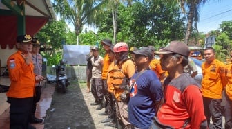 Lelaki Tak Dikenal Tenggelam di Sungai Opak, Tim SAR Gabungan Lakukan Pencarian