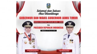 Selamat atas Dilantiknya Gubernur dan Wakil Gubernur Jawa Timur Periode 2025-2030