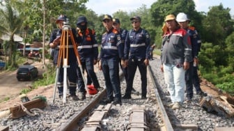 22 Titik Rawan Bencana di Jalur Kereta, KAI Tanjungkarang Lakukan Ini