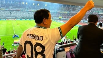 Prabowo Subianto Restui Emil Audero Cs Bela Timnas Indonesia vs Australia