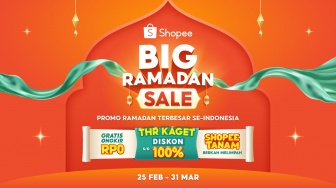 Jadwal THR Kaget Shopee Diskon Hingga 100 Persen, Simak Tipsnya!