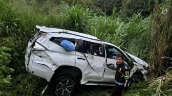 Kronologi Pajero Masuk Jurang 35 Meter di Jalan Solok-Padang, Tiga Orang Luka-luka!