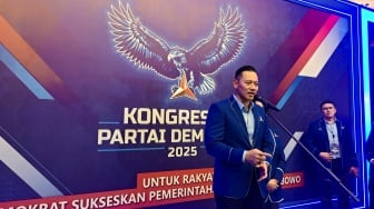 Senangnya AHY, Puan Maharani Hadiri Penutupan Kongres Demokrat: Terima Kasih Mbak