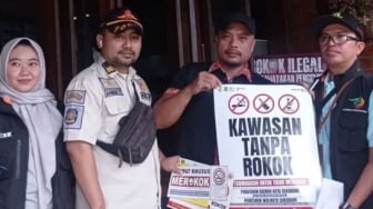 Implementasikan Perda Kawasan Tanpa Rokok, Satpol PP Sukabumi Gencar Sidak Kafe dan Restoran