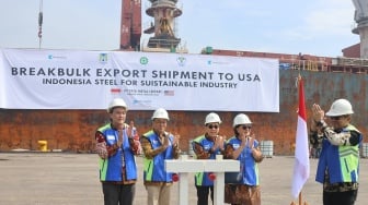 Krakatau Steel Ekspor 5.000 Ton Baja ke Amerika Serikat