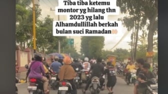 Viral! Niat Beli Takjil, Pasutri Ini Ketemu Motor yang Raib 2 Tahun Lalu di Madiun