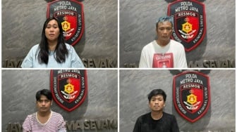 Ditangkap Polisi, Ini Tampang 4 Pelaku Pemerasan Modus Kencan Online di Jakarta Utara