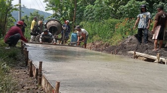 Pekerjaan Infrastruktur Padat Karya di Bantul Sebanyak 195 Titik Telah Tercapai 75 Persen