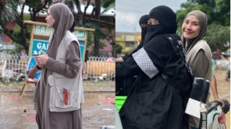 Zaskia Adya Mecca Terjun Langsung Bantu Korban Banjir, Blusukan ke Gang-Gang Kecil