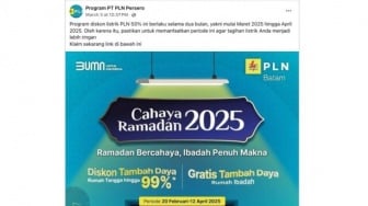 Cek Fakta: Diskon Listrik 50 Persen PLN Kembali Hadir Maret-April 2025