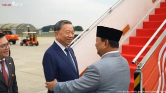 Prabowo Lepas Keberangkatan Sekjen Partai Komunis Vietnam Tom Lam di Bandara Halim Perdanakusuma