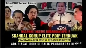 Cek Fakta: Megawati Ngotot Bubarkan KPK usai Korupsi Elite PDIP Terkuak