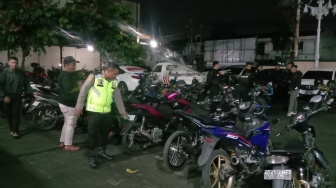 Polres Sukoharjo Bubarkan Sahur On The Road, Tilang 15 Motor Berknalpot Brong