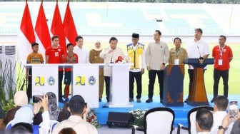 Presdien Prabowo Resmikan 17 Stadion Serentak di Gelora Delta Sidoarjo