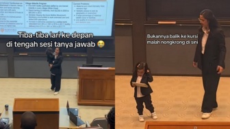 Viral! Sidang Tesis di Harvard Medical School Sambil Gendong Anak, Netizen Dibuat Kagum