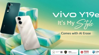 HP Murah Vivo Y19e Resmi Rilis: Harga Sejutaan, Bawa Baterai 5.500 mAh