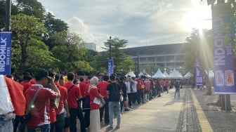 LIVE STREAMING: Suasana di GBK Jelang Pertandingan Timnas Indonesia Vs Bahrain