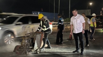 Sidak Jalan Rusak di Flyover Grogol Jakbar, Legislator PDIP Ini Sebut-sebut Nama Pramono, Kenapa?
