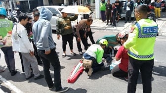 Ngeri Kecelakaan di Depan Istana Boneka Sleman, Pengendara Motor & Pejalan Kaki Jadi Korban