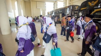 437 Calon Haji Kabupaten Bandung Jadi Kloter Pertama Jabar di Embarkasi Indramayu