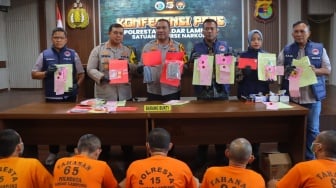 Operasi Narkoba April 2025: Polresta Bandar Lampung Selamatkan Ribuan Jiwa
