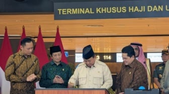 Resmikan Terminal Khusus Haji dan Umrah di Bandara Soetta, Prabowo: Bismillahirrahmanirrahim