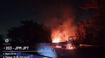 Kronologi Truk TNI Terbakar di Tol Gempol: Terdengar Suara Ledakan