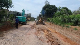 Mulai Diperbaiki, Ruas Jalan ini Dianggap Urat Nadi Tulang Bawang