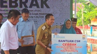 Bank Sumsel Babel Perkuat Program GEBRAK Palembang dengan Bantuan CSR