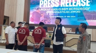 Pertalite Oplosan Bikin Kendaraan Rusak, Sopir Truk Pertamina Lampung Ditangkap