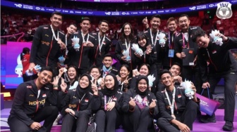Momen Unik Tim Indonesia di Sudirman Cup 2025, Fans Service dan Usaha 200%