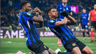 Bawa Inter Milan ke Final, Bek Berdarah Jawa Ini Luapkan Emosi