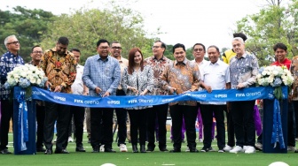 PSSI - FIFA Bersinergi Hadirkan Lapangan Sepak Bola Ramah Anak di Kawasan Bank Mandiri Wijayakusuma