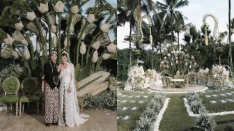 Full Anyaman dan Pelepah, Intip 7 Potret Uniknya Dekorasi Pernikahan Luna Maya - Maxime Bouttier