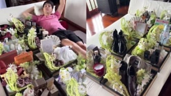 Mengintip Isi Seserahan Maxime Bouttier untuk Luna Maya, Sampai Penuhi 2 Tempat Tidur