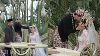 Momen Maxime Bouttier Lantunkan Doa sambil Pegang Kepala Luna Maya usai Prosesi Akad Nikah