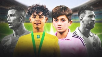 Anak Cristiano Ronaldo Bakal Bela Timnas, Anak Lionel Messi Kapan?