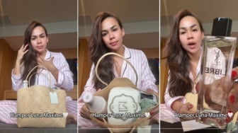 Ada Barang Branded Harga Jutaan, Isi Hampers Pernikahan Luna Maya Bikin Melaney Ricardo Syok