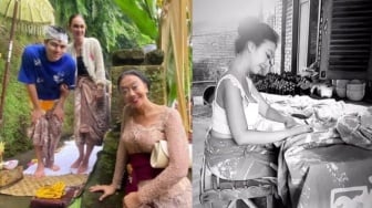 Asal Usul Asri Welas Jadi Sosok di Balik Kain Luna Maya Bercorak Lukisan Ayahnya