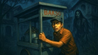 'Mukanya Ancur Banget, Matanya Melotot' Kisah Horor Pedagang Bakso Keliling Lewati Malam Mencekam