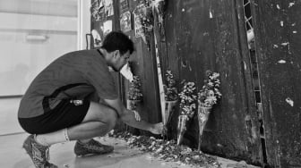 Sebelum Dilempari Batu, Pemain Persik Kirim Doa di Pintu 13 untuk Korban Tragedi Kanjuruhan