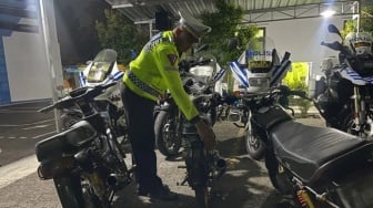 Razia Senyap, Hasil Menggelegar: Polres Karanganyar Amankan Puluhan Motor Knalpot Brong