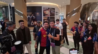 Luis Milla dan Lionel Messi KW Bikin Festival LaLiga di Jakarta Heboh