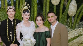 Gaun Nagita Slavina di Pernikahan Luna Maya dan Maxime Bouttier Curi Perhatian, Segini Harganya
