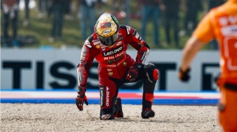 Tak Dapat Poin dari GP Le Mans 2025, Pecco Bagnaia: Balapan Tak Terlupakan