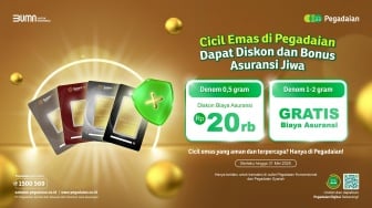 Penawaran Seru: Investasi Cicil Emas di Pegadaian, Dapat Bonus Asuransi Jiwa