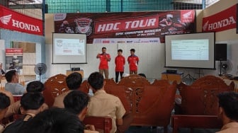 HDC Tour 2025 di Medan, Dua Pembalap Remaja Honda Bagi Pengalaman dengan Siswa SMK